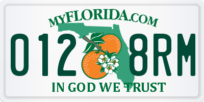 FL license plate 0128RM