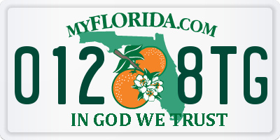 FL license plate 0128TG