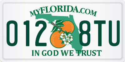 FL license plate 0128TU