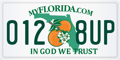 FL license plate 0128UP