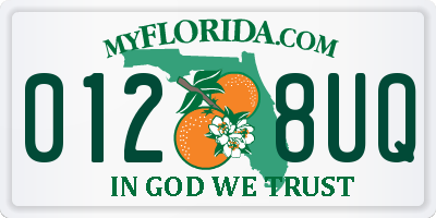 FL license plate 0128UQ