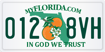 FL license plate 0128VH