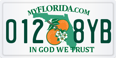 FL license plate 0128YB