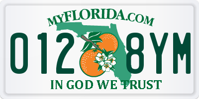 FL license plate 0128YM