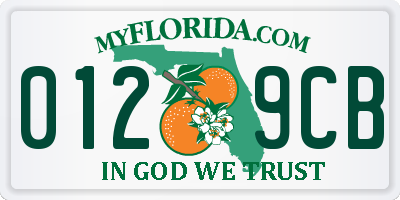 FL license plate 0129CB