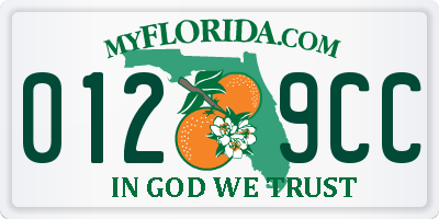 FL license plate 0129CC
