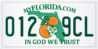 FL license plate 0129CL