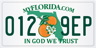 FL license plate 0129EP