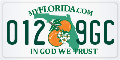 FL license plate 0129GC
