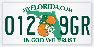 FL license plate 0129GR