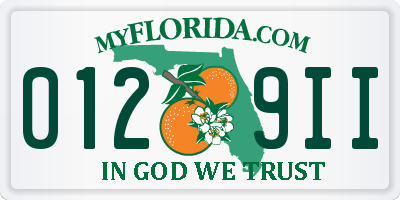 FL license plate 0129II