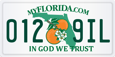 FL license plate 0129IL