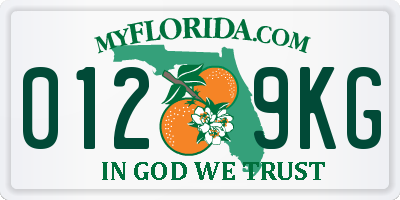 FL license plate 0129KG