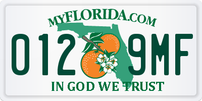 FL license plate 0129MF