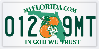 FL license plate 0129MT