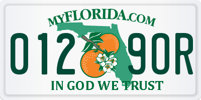 FL license plate 0129OR