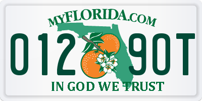 FL license plate 0129OT