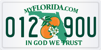 FL license plate 0129OU