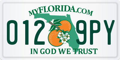 FL license plate 0129PY