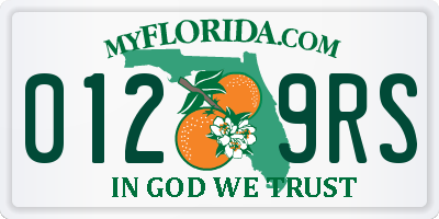 FL license plate 0129RS