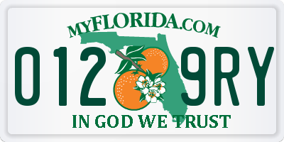 FL license plate 0129RY