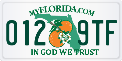 FL license plate 0129TF