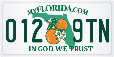 FL license plate 0129TN
