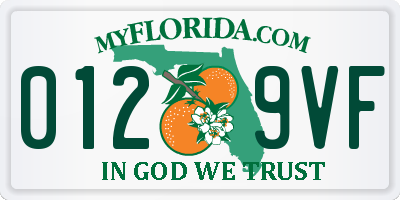 FL license plate 0129VF
