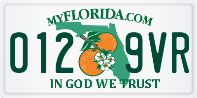 FL license plate 0129VR