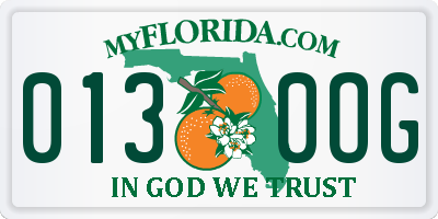 FL license plate 0130OG