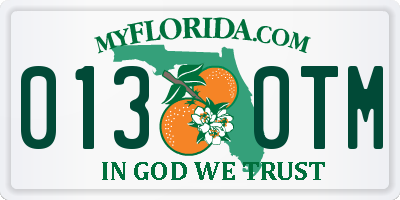 FL license plate 0130TM