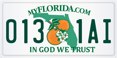FL license plate 0131AI