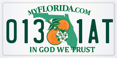 FL license plate 0131AT