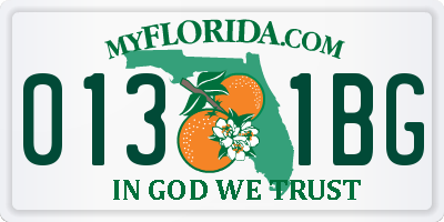 FL license plate 0131BG