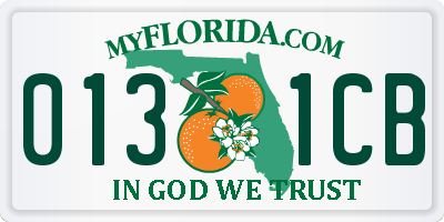FL license plate 0131CB