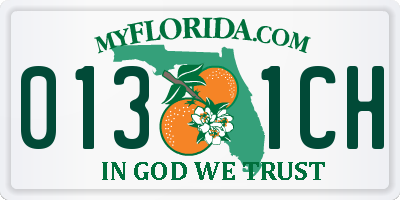 FL license plate 0131CH