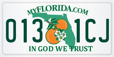 FL license plate 0131CJ