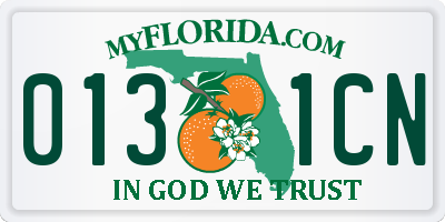 FL license plate 0131CN