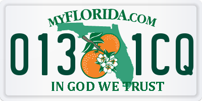 FL license plate 0131CQ