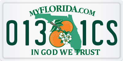 FL license plate 0131CS