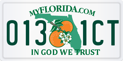 FL license plate 0131CT