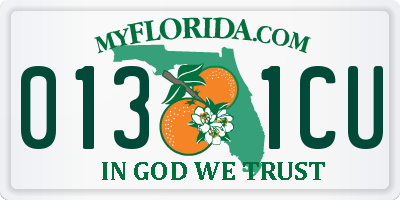 FL license plate 0131CU
