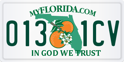 FL license plate 0131CV