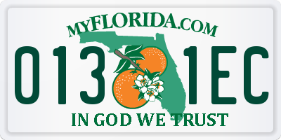 FL license plate 0131EC