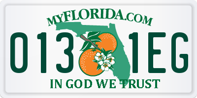 FL license plate 0131EG