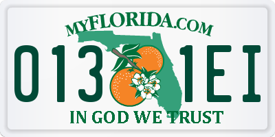 FL license plate 0131EI