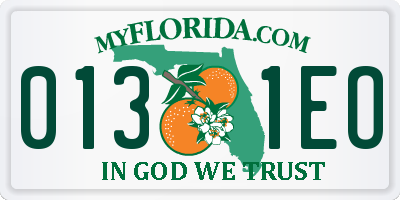 FL license plate 0131EO