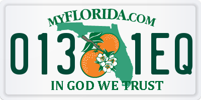 FL license plate 0131EQ