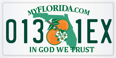 FL license plate 0131EX