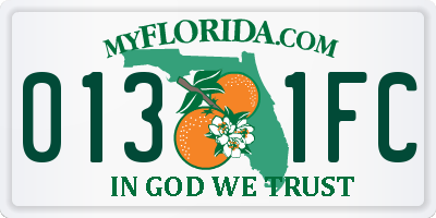 FL license plate 0131FC